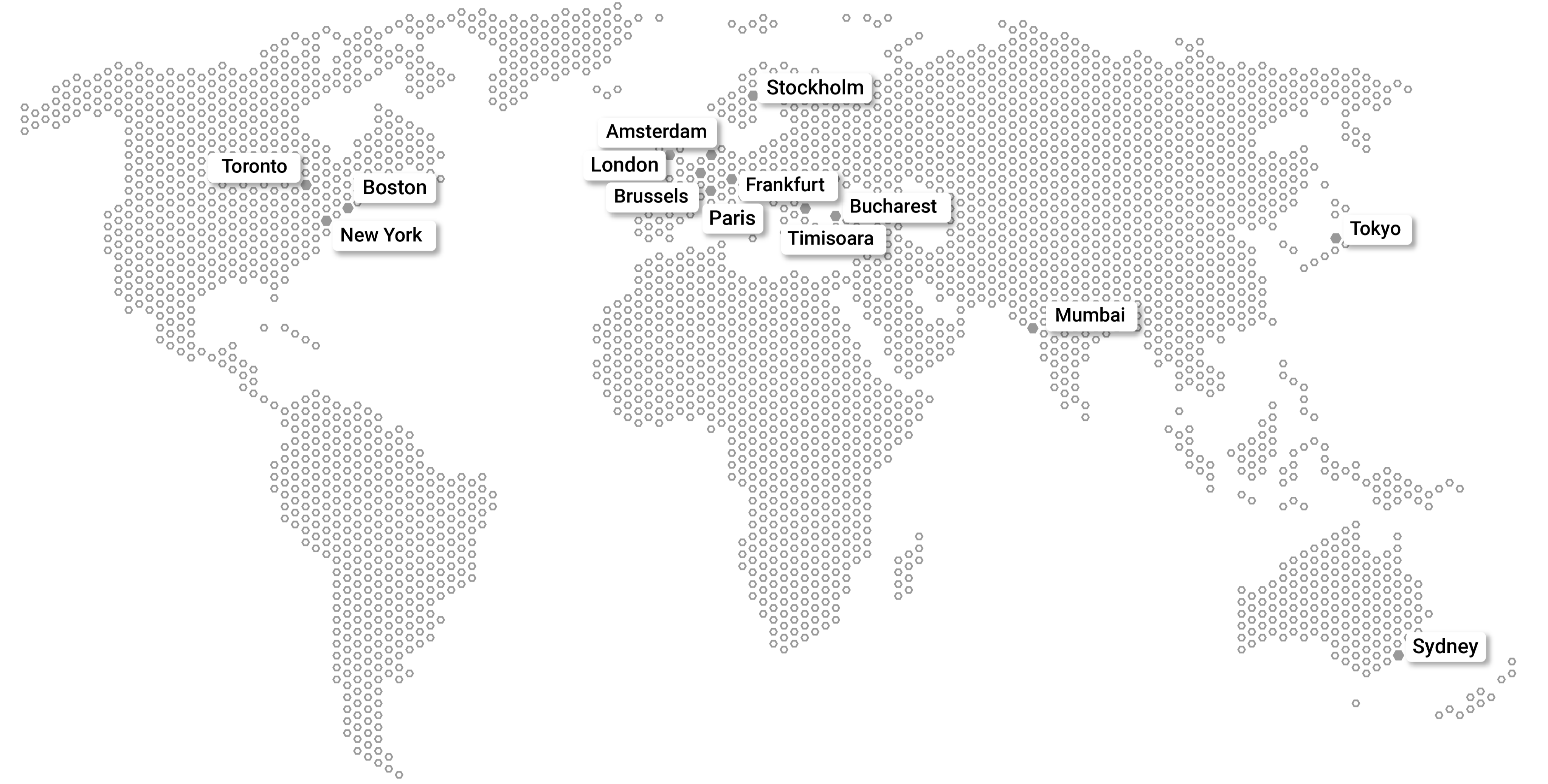 Sust offices map July 2024 Map of Morningstar Sustainalytics Global Offices